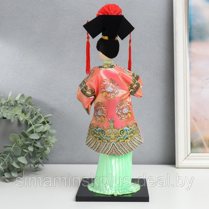 Кукла коллекционная "Китаянка в традиционном наряде с опахалом" 33,5х12,5х12,5 см - фото 3 - id-p220775430