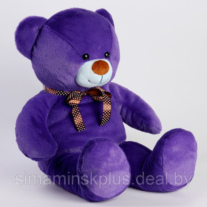 Мягкая игрушка "Мишка", цвет фиолетовый - фото 3 - id-p220775468