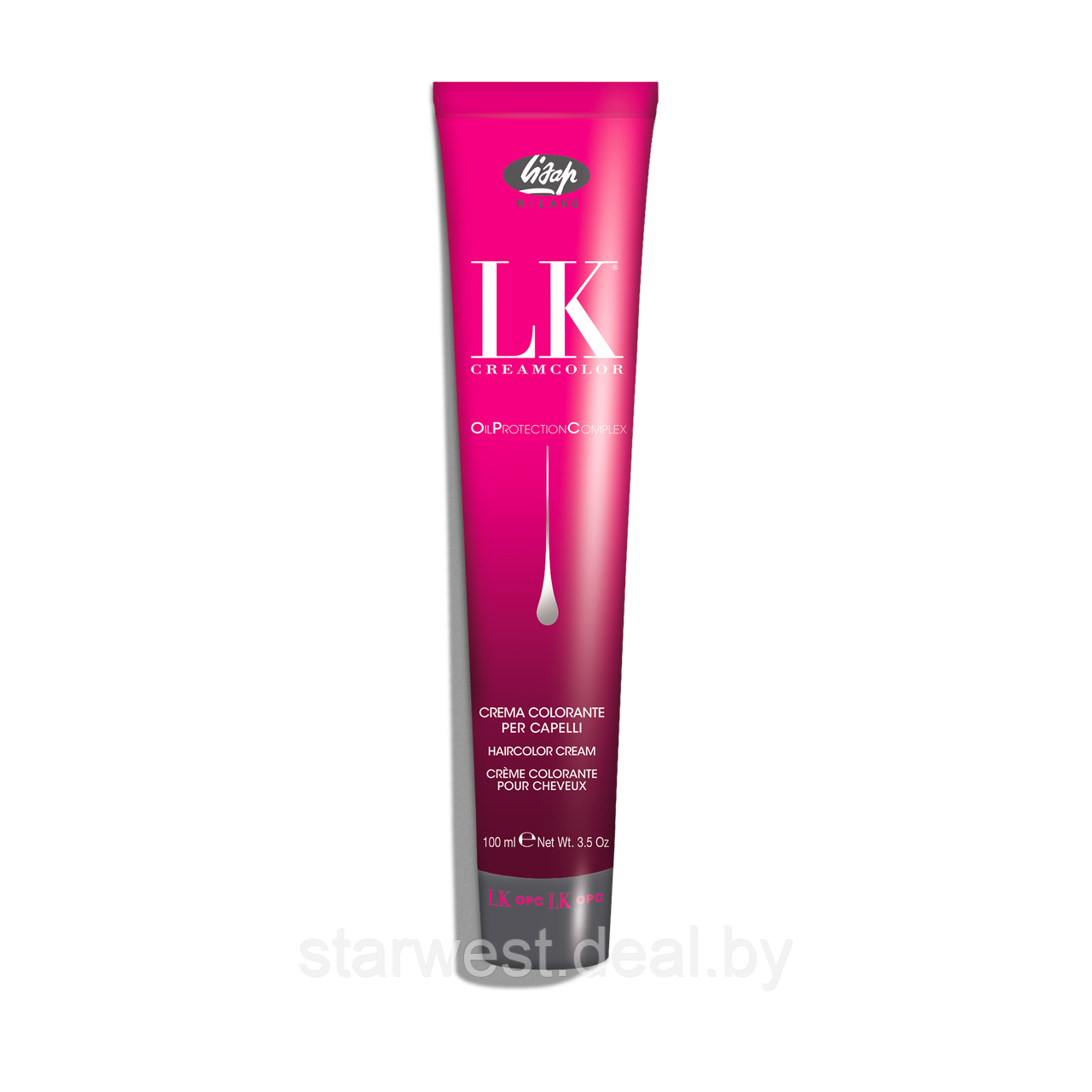 LK Lisap Milano Cream Color 5/9 Светло-Каштановый Коричневый Холодный 100 мл Крем-краска для окрашивания волос - фото 5 - id-p220776388