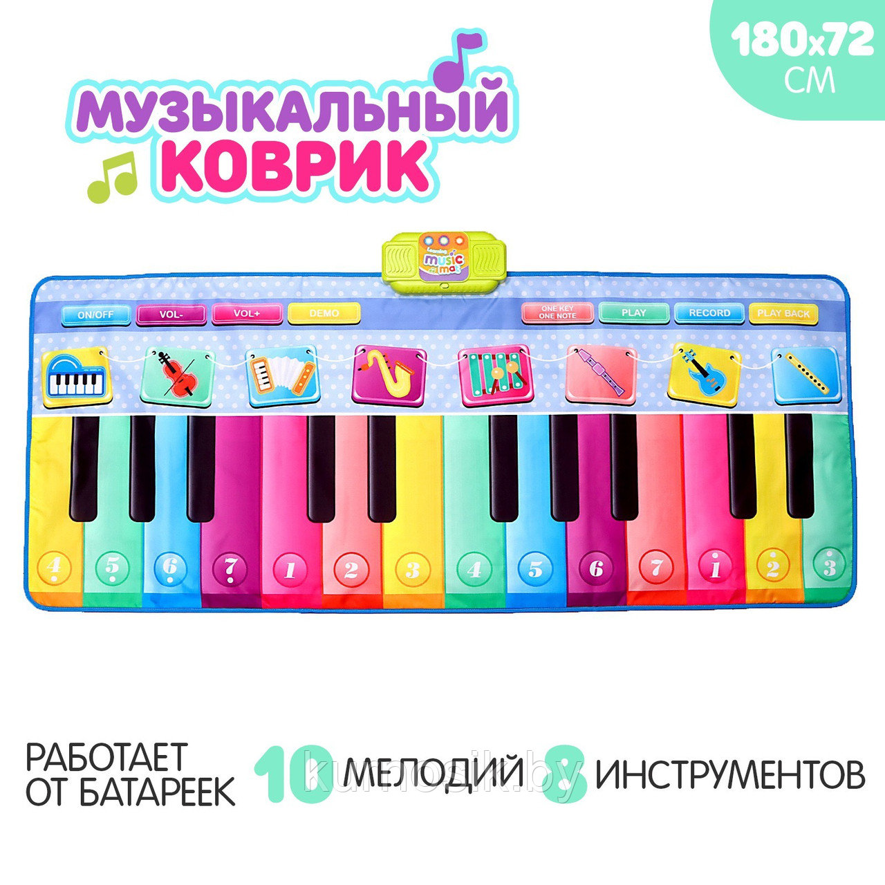 Музыкальный коврик Пианино OZENSTAR, 757-20 - фото 1 - id-p220776473