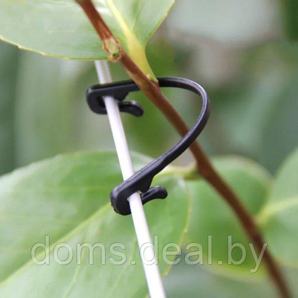 Фиксированные зажимы, крючки двухсторонние пластиковые для подвязки растений АГРО Мадана Крючок для подвязки - фото 1 - id-p220768526