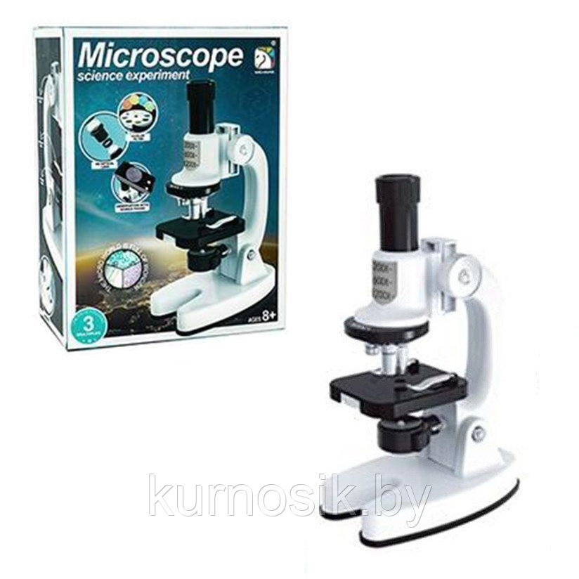 Монокулярный микроскоп SCIENCE HORSE SD221 для детей, белый - фото 1 - id-p220776774