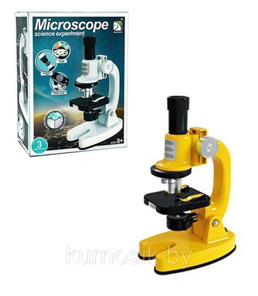 Монокулярный микроскоп SCIENCE HORSE SD221 для детей, желтый