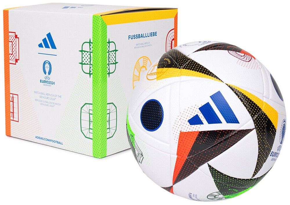 Мяч футбольный №4 Adidas Fussballliebe League Box EURO 24 №4 - фото 1 - id-p220776832