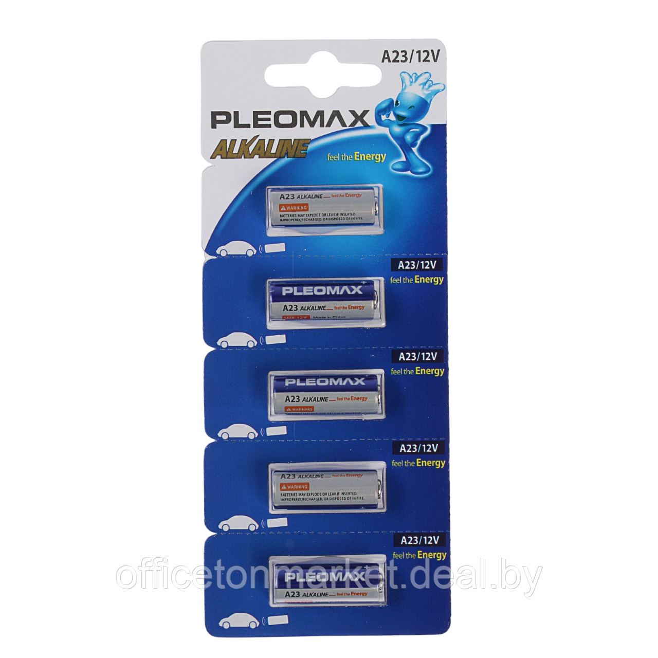 Алкалиновая батарейка Pleomax A23-5BL, 12 V,  5 штук