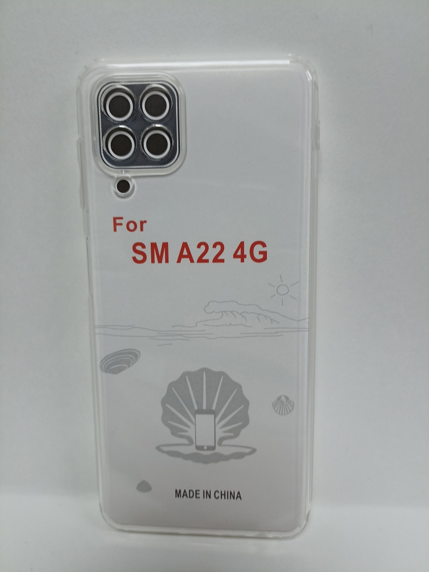 Чехол Samsung A12 силиконовый прозрачный - фото 1 - id-p220777476