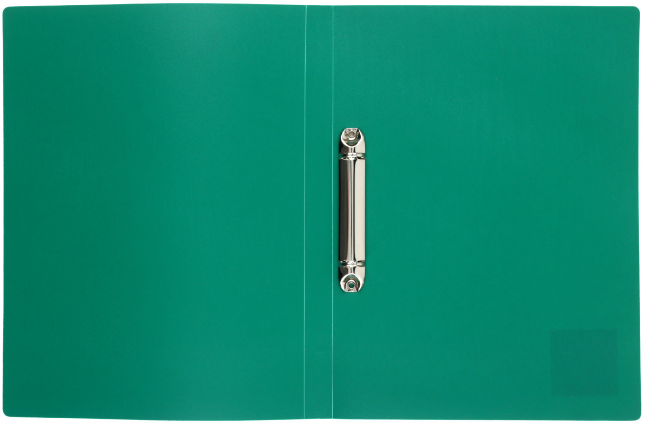 Папка пластиковая на 2-х кольцах Staff Manager толщина пластика 0,5 мм, зеленая