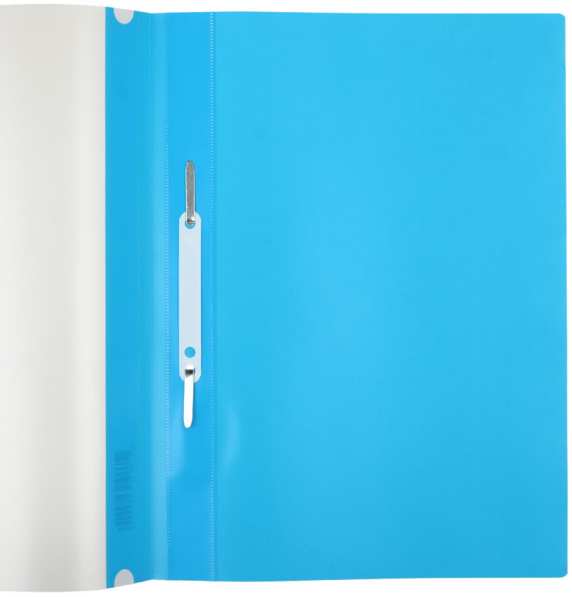 Папка-скоросшиватель пластиковая А4 «Стамм» толщина пластика 0,18 мм, голубая
