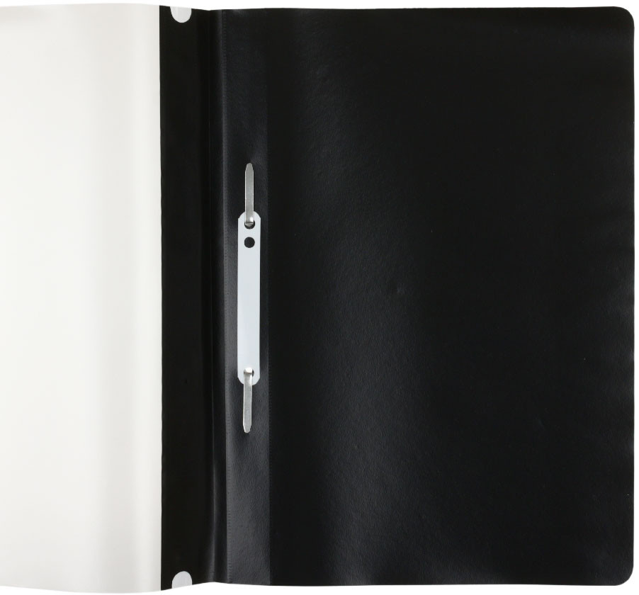 Папка-скоросшиватель пластиковая А4 «Стамм» толщина пластика 0,18 мм, черная