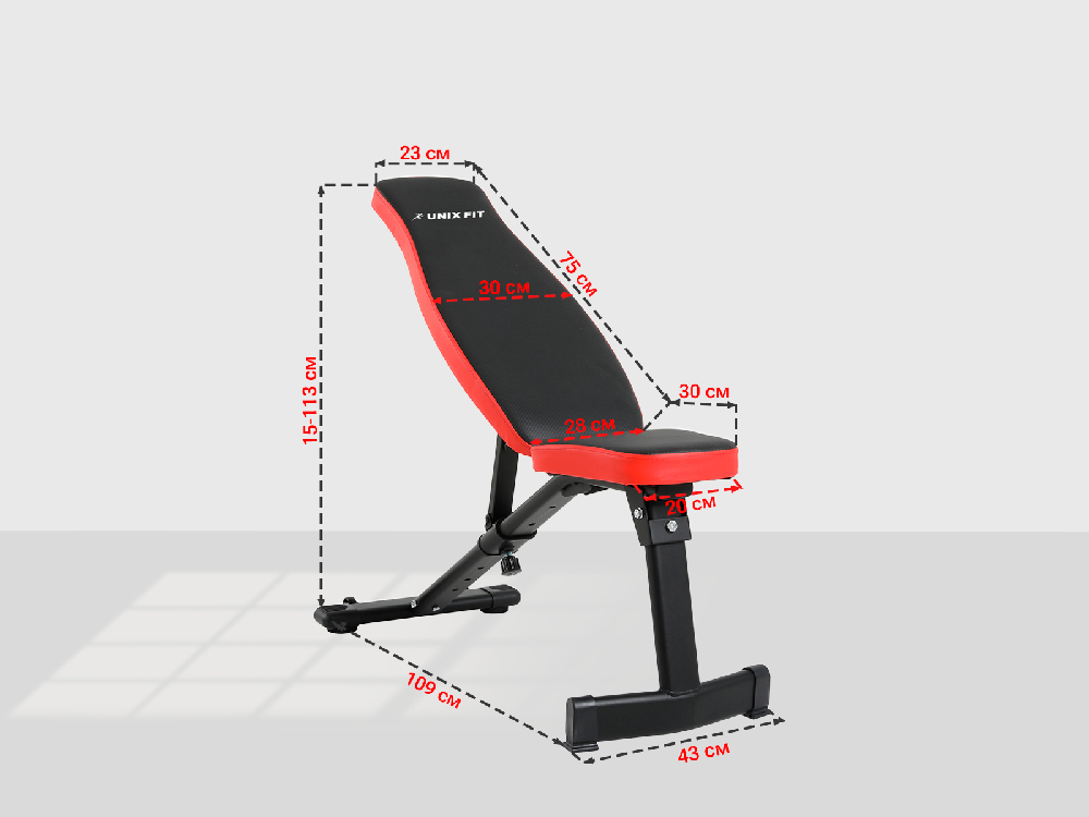 Скамья силовая универсальная UNIX Fit BENCH 130 - фото 3 - id-p220776803