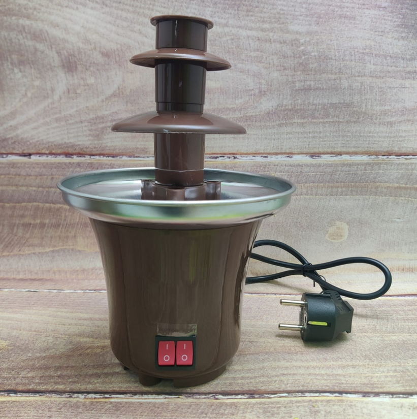 Шоколадный фонтан фондю Chocolate Fondue Fountain Mini / Фондюшница - фото 2 - id-p220778188