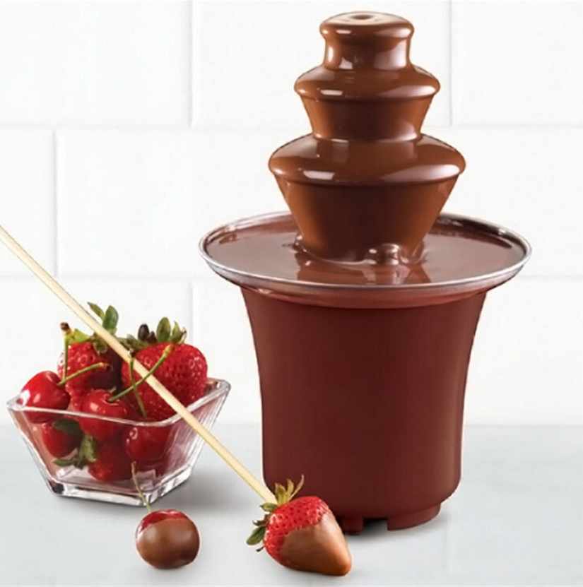 Шоколадный фонтан фондю Chocolate Fondue Fountain Mini / Фондюшница - фото 6 - id-p220778188