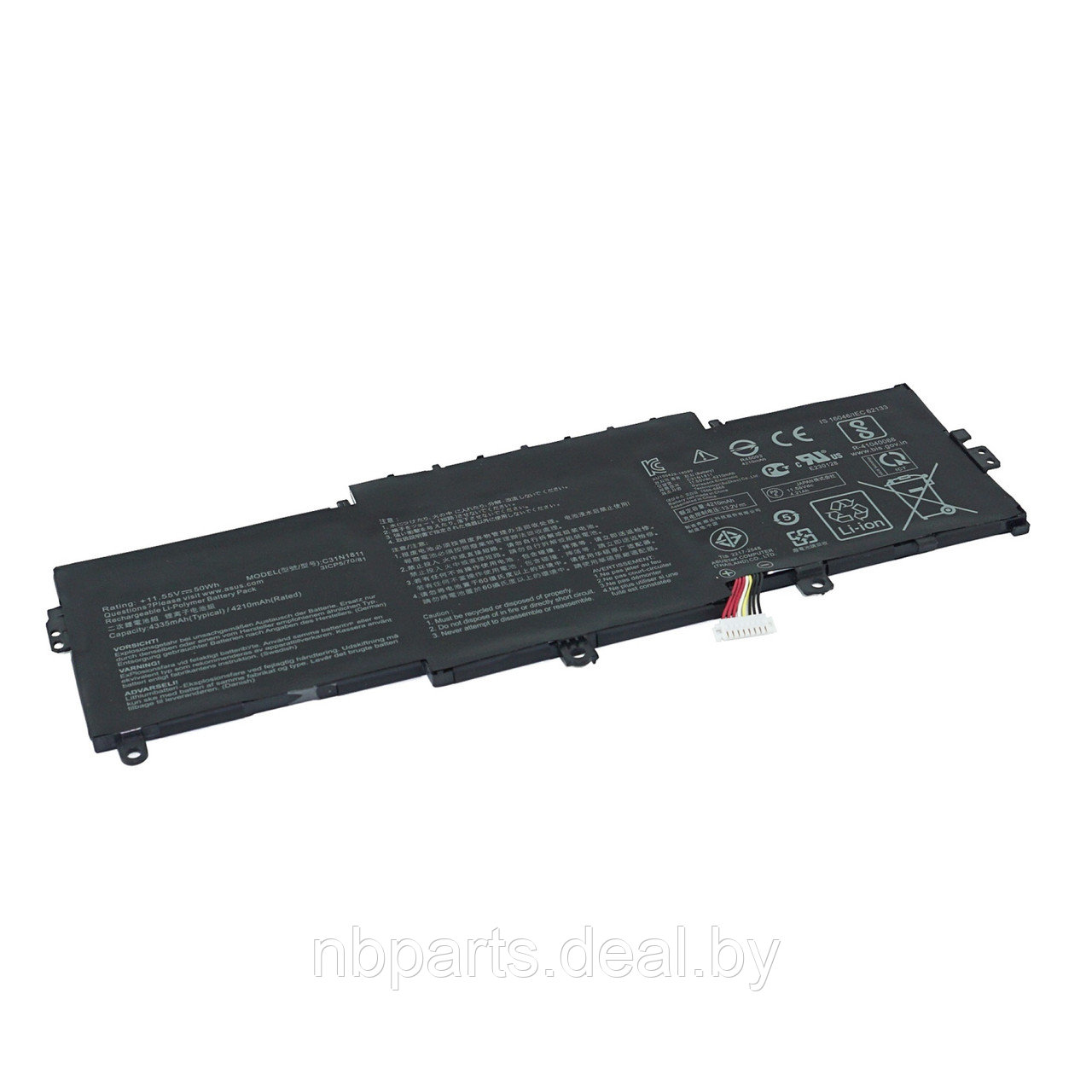 Аккумулятор (батарея) для ноутбука Asus ZenBook 14 UX433 UX4300 11.55V 4335mAh C31N1811 - фото 1 - id-p220778483