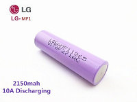 Аккумуляторы LG 18650 2150mAh (ICR18650MF1)