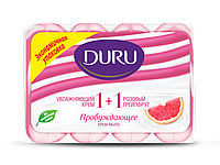 Duru 1+1 крем-мыло туал.4x80г Увлаж.крем и розовый грейпфрут (СЗТ new)