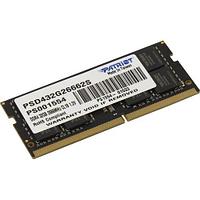 Модуль памяти Patriot Signature Line PSD432G26662S DDR4 SODIMM 32Gb PC4-21300 CL19 (for NoteBook) 12787576