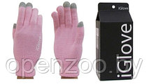 Перчатки iGlove Розовые для сенсорных экранов (для Айфона, и других телефонов), Минск