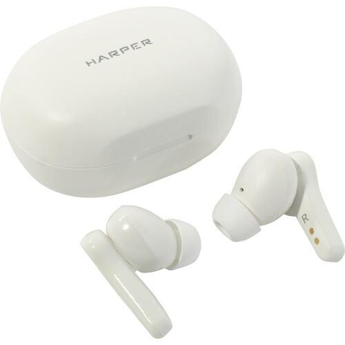 Наушники с микрофоном HARPER HB-555 White (Bluetooth 5.0) - фото 1 - id-p220779510