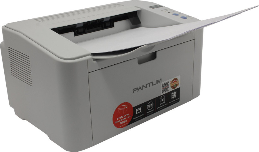 Принтер Pantum P2200 White (лазерный монохромный печать, A4, 20ppm, 1200dpi, USB) - фото 1 - id-p214271761