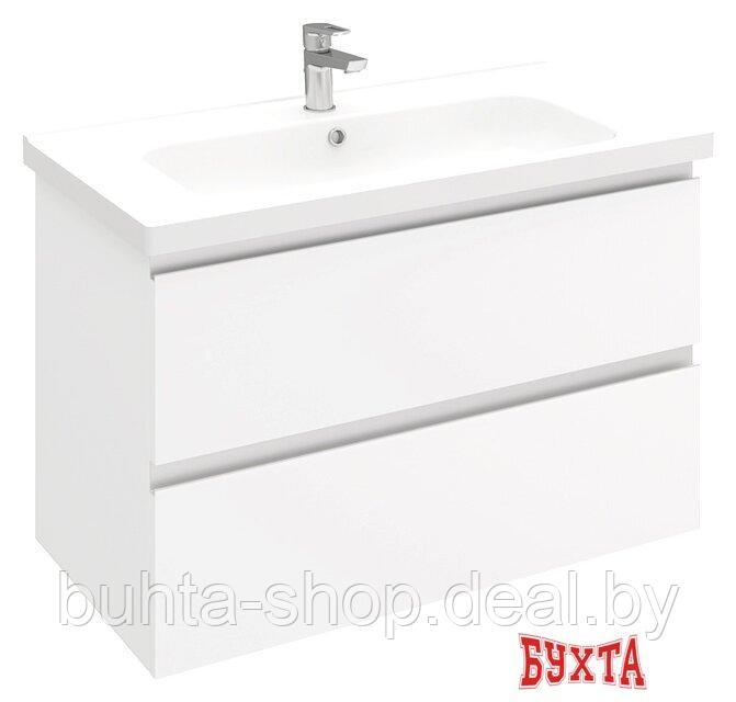 Мебель для ванных комнат Laparet Тумба под умывальник Electra 90 (белый глянец) - фото 1 - id-p201247664