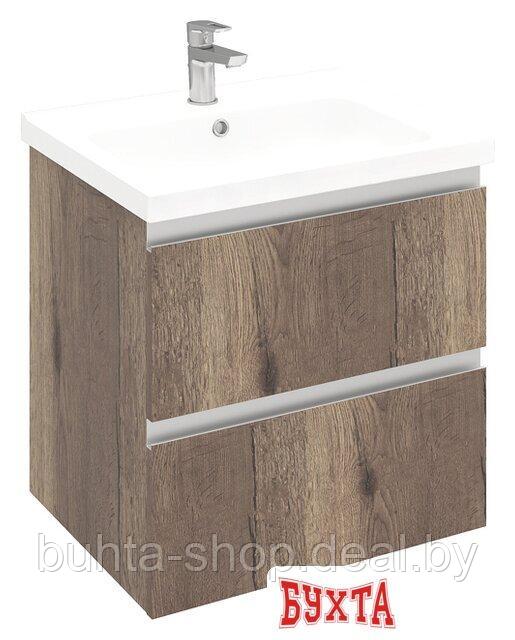Мебель для ванных комнат Laparet Тумба под умывальник Electra 60 (дуб Рока) - фото 1 - id-p196379849