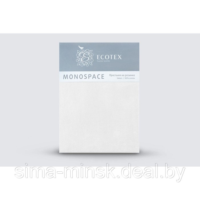 Простыня на резинке «Моноспейс», размер 90х200х23 см, цвет белый - фото 4 - id-p220781966