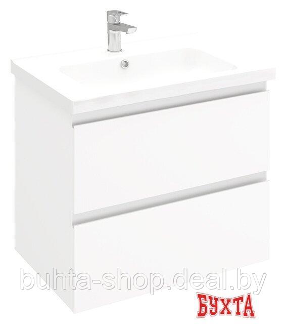Мебель для ванных комнат Laparet Тумба под умывальник Electra 70 (белый глянец) - фото 1 - id-p201247665