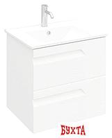 Мебель для ванных комнат Laparet Тумба под умывальник Atlas 60 (белый матовый)