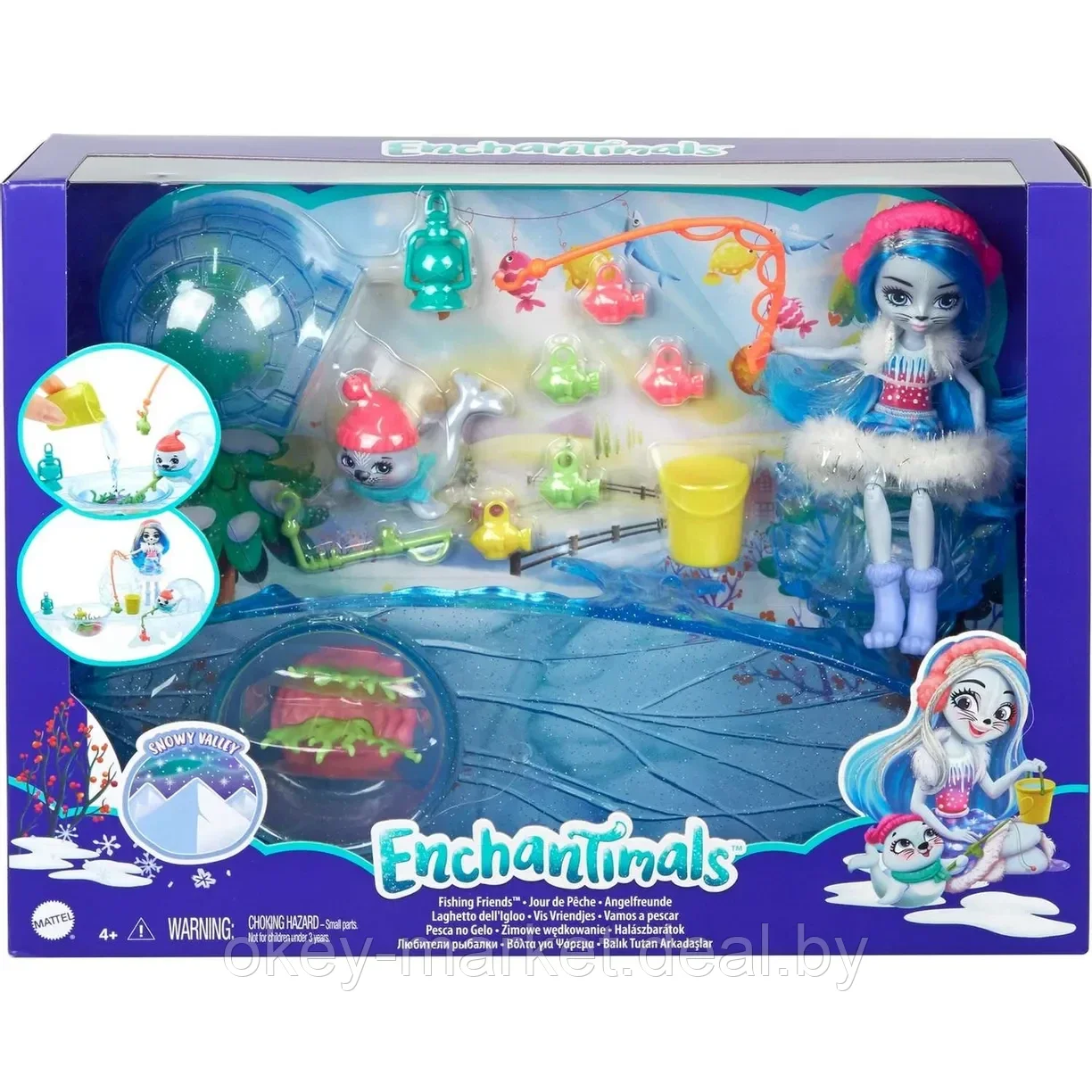 Набор игровой Enchantimals Снежная долина Рыбалка на льду GJX48 - фото 8 - id-p127760871