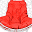 Подвесное кресло Tropica Белый ротанг Красная подушка, фото 7