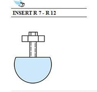 Пуансон Тип «А» радиусный INSERT R 7 - R 12