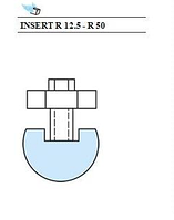 Пуансон Тип «А» радиусный INSERT R 12.5 - R 50