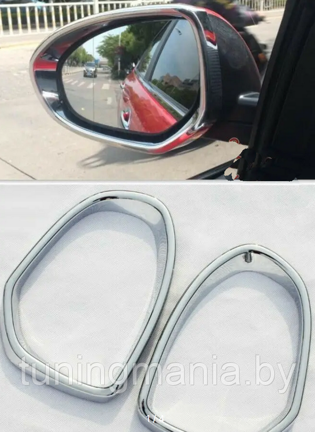 Хромированные накладки на зеркала Mazda 6 2008- - фото 1 - id-p220787688