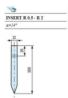 Радиусная вставка для пуансона R 0.5 - R 2