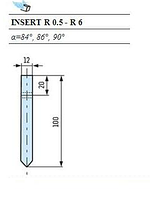 Радиусная вставка для пуансона R 0.5 - R 6