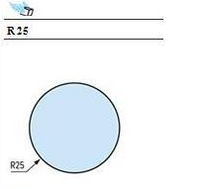 Радиусная вставка для пуансона R 25