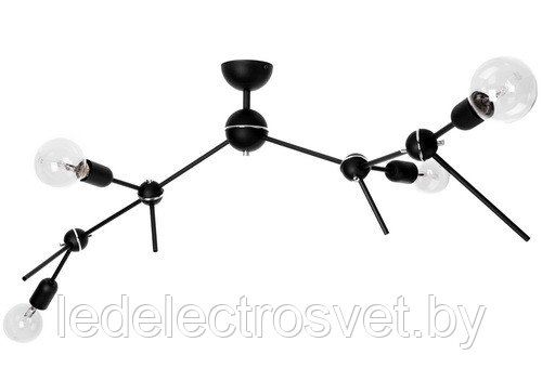 Светильник подвесной ALDEX FURIA L1 4х60W, E27, черный