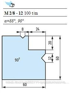 Матрицы мультиклиновые Тип А M 2/8 - 12 (100 t/m)