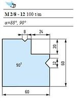 Матрицы мультиклиновые Тип А M 2/8 - 12 (100 t/m)