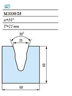 Матрицы с пазом Тип А M 3330/25