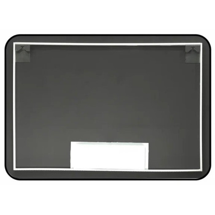 Зеркало для ванной Uperwood Modul, 60х80 см, сенсорная кнопка, черное, теплая подсветка - фото 3 - id-p220792300