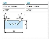 Матрицы с болтовым креплением Тип А M 6112 (100 t/m), M 6212 (80 t/m)