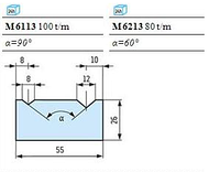 Матрицы с болтовым креплением Тип А M 6113 (100 t/m), M 6213 (80 t/m)