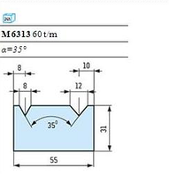 Матрицы с болтовым креплением Тип А M 6313 (60 t/m)