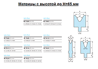 Матрицы Тип W высотой до Н=65 мм