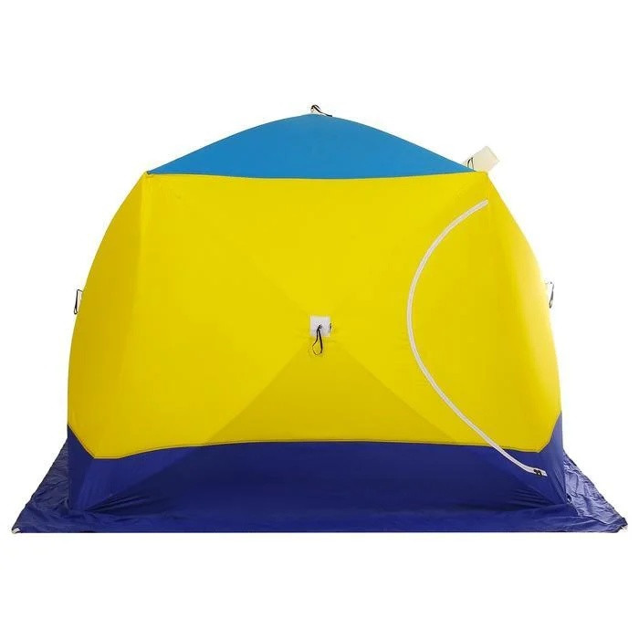 Палатка СТЭК КУБ 4 трехслойная дышащая (разноцветная) - фото 2 - id-p220793342