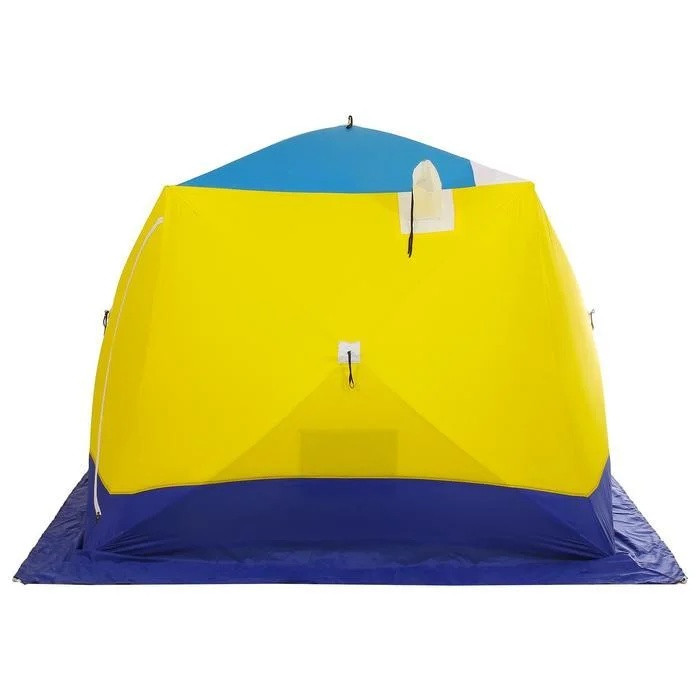 Палатка СТЭК КУБ 4 трехслойная дышащая (разноцветная) - фото 3 - id-p220793342