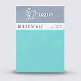 Простыня Евро 220*240 бирюзовая сатин Моноспейс ECOTEX, фото 2