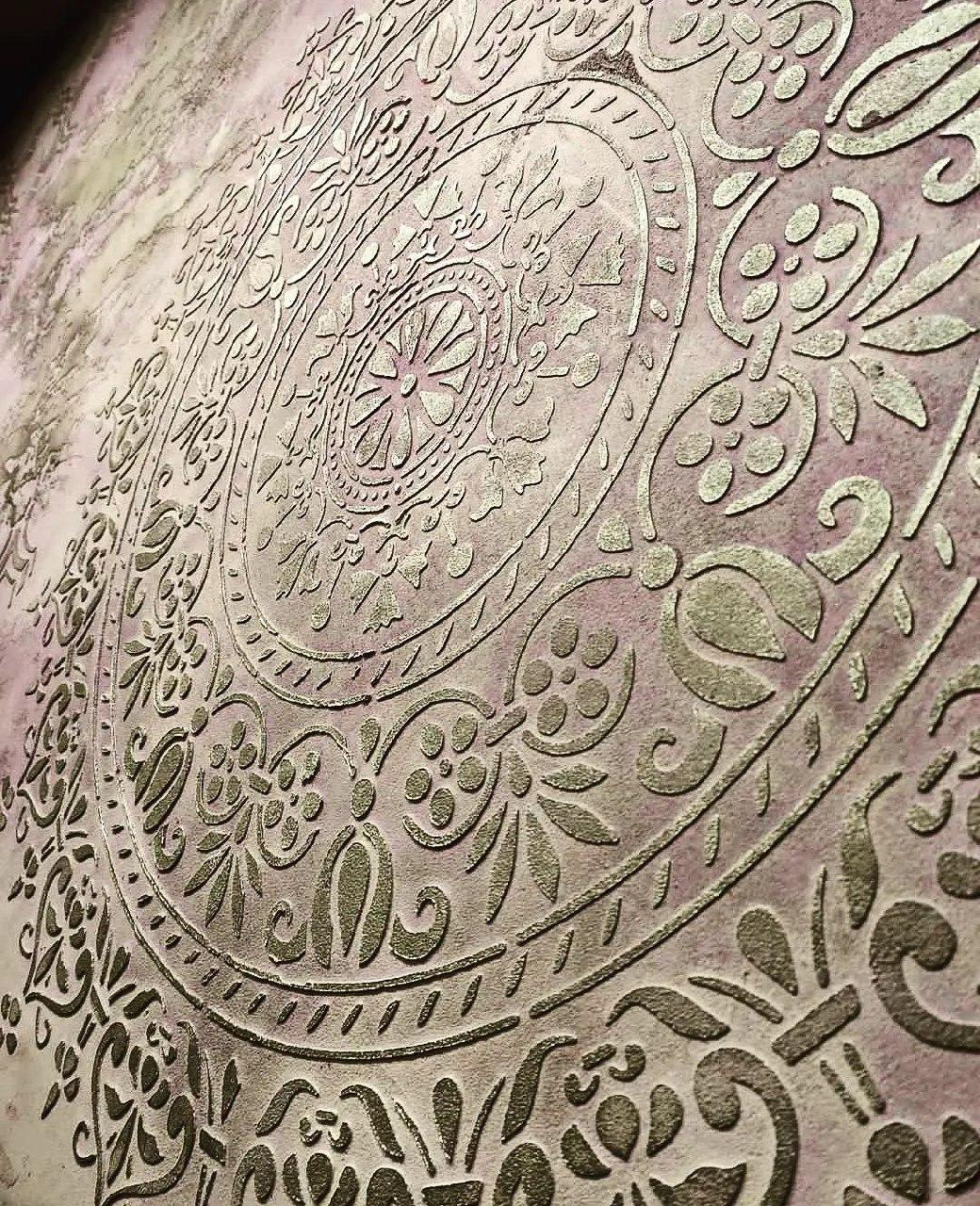Трафарет для стен "Мандала-5"/600х600мм/0,7мм/для декора и творчества/дизайн своими руками - фото 3 - id-p220794981