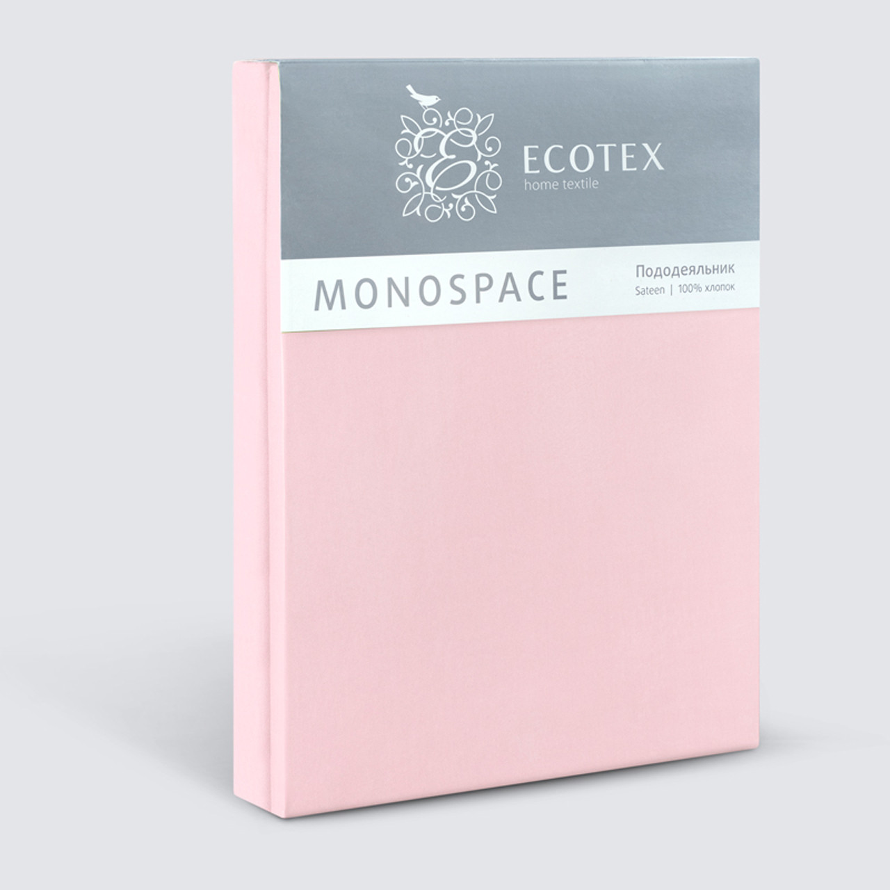 Пододеяльник Евро 200*220 светло-розовый сатин Моноспейс ECOTEX - фото 2 - id-p220793030